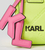 Bolso Karl Lagerfeld skuare logo verde
